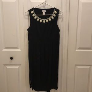 Motherhood Maternity Black Dress with Beads